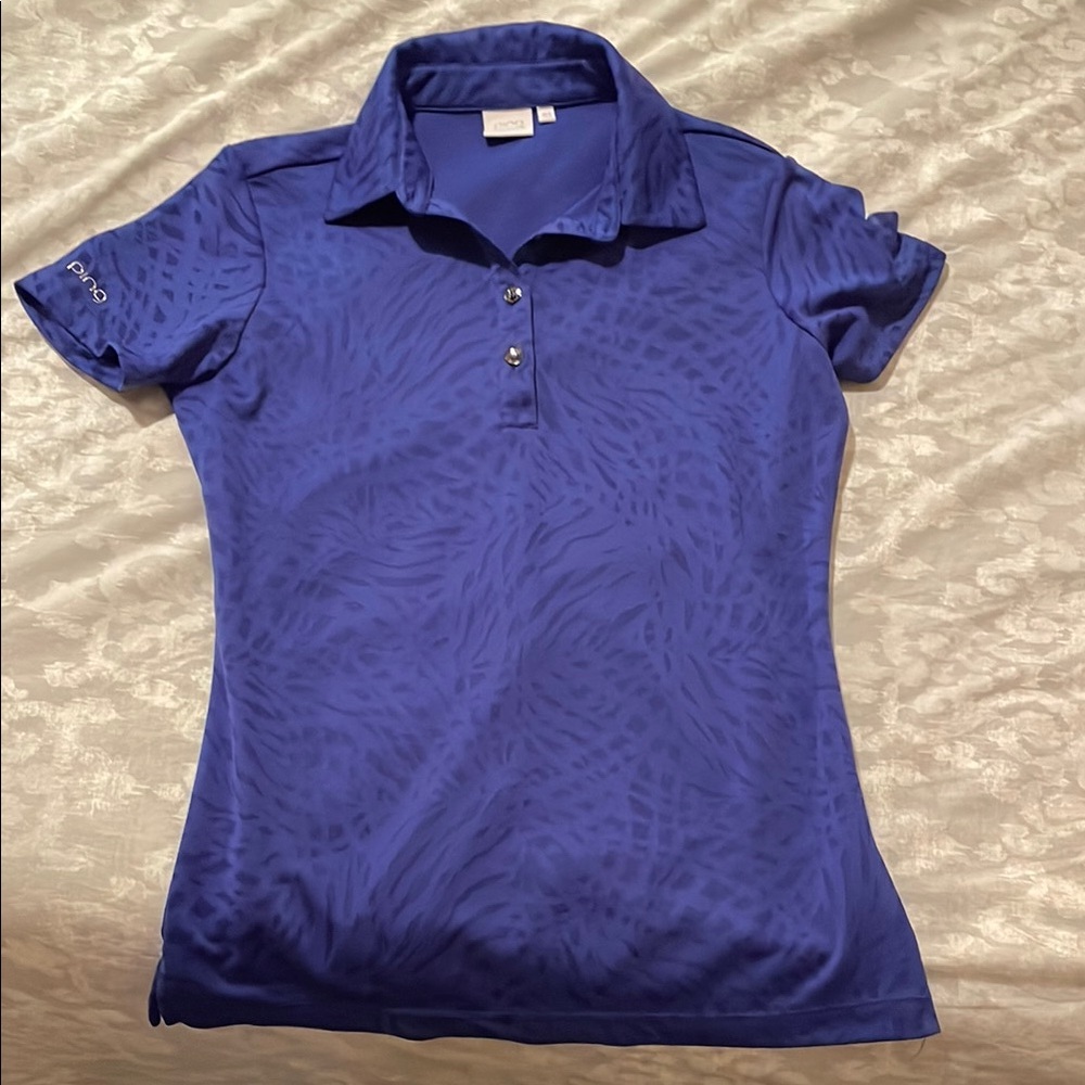 Ping Women's Vibrant Blue Button Down Shirt